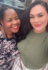 Jade with a colleague