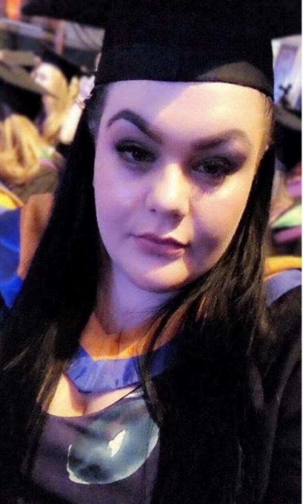 Jade at her nursing graduation